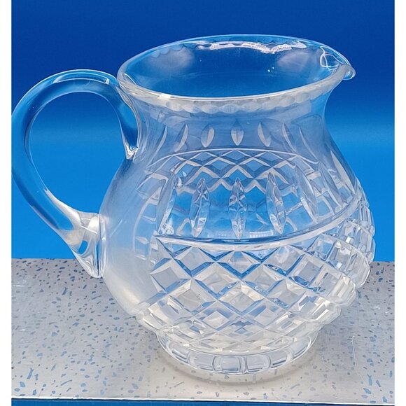 Vintage Waterford Lismore Diamond Cut Crystal Pitcher/Vase 32 Oz 6" Tall Elegant - Picture 6 of 16